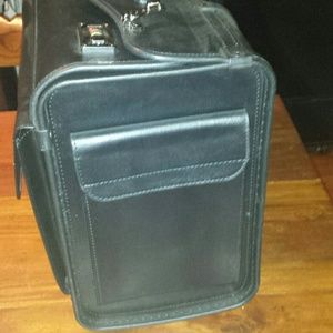Rolling leather briefcase for a Boss!